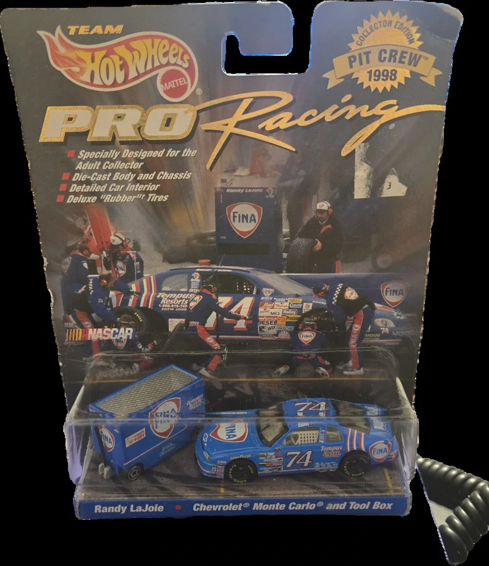 Randy LaJoie #74 FINA Hot Wheels Pro Racing 1998 Pit Crew Edition MOC